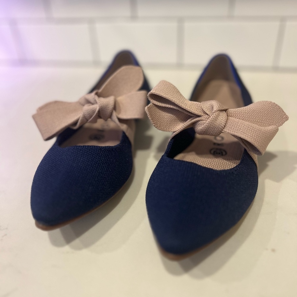 EUC Rothy’s Mary Jane Bow Flats Size 7.5